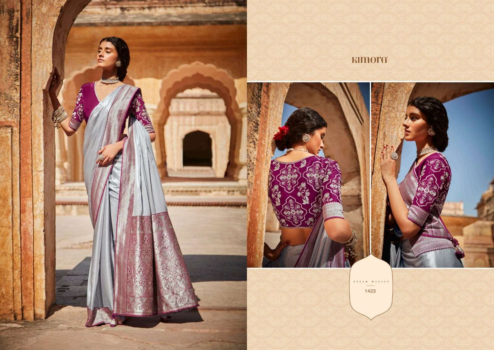 KIMORA PRESENTS SUNHERI VOL-17 HEAVY DESIGNER INDIAN CULTURE WEAR SAREES CATALOG WHOLESALER