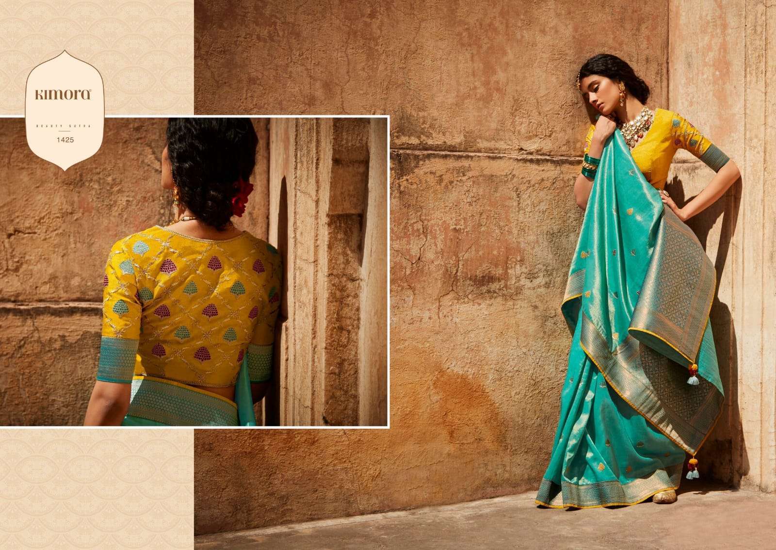 KIMORA PRESENTS SUNHERI VOL-17 HEAVY DESIGNER INDIAN CULTURE WEAR SAREES CATALOG WHOLESALER