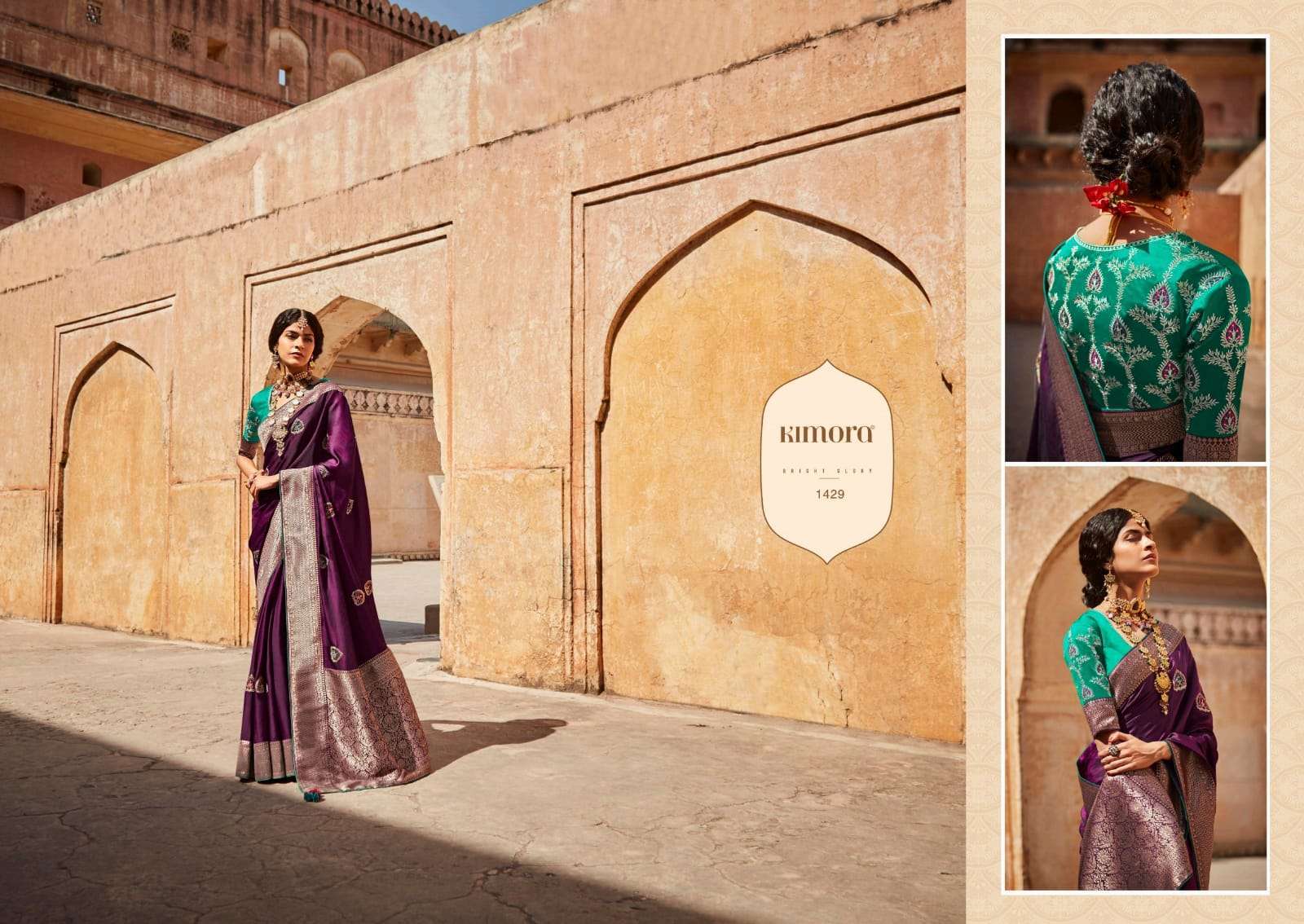 KIMORA PRESENTS SUNHERI VOL-17 HEAVY DESIGNER INDIAN CULTURE WEAR SAREES CATALOG WHOLESALER