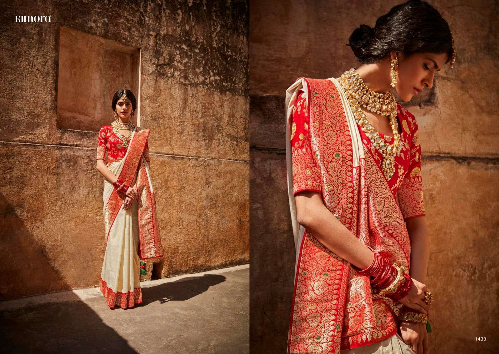 KIMORA PRESENTS SUNHERI VOL-17 HEAVY DESIGNER INDIAN CULTURE WEAR SAREES CATALOG WHOLESALER