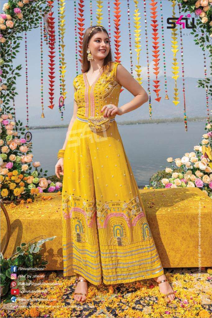 S4U PRESENT HALDI FOR THE WEDDING SAGA EXCLUSIVE READYMADE SUITS CATALOG WHOLESALER