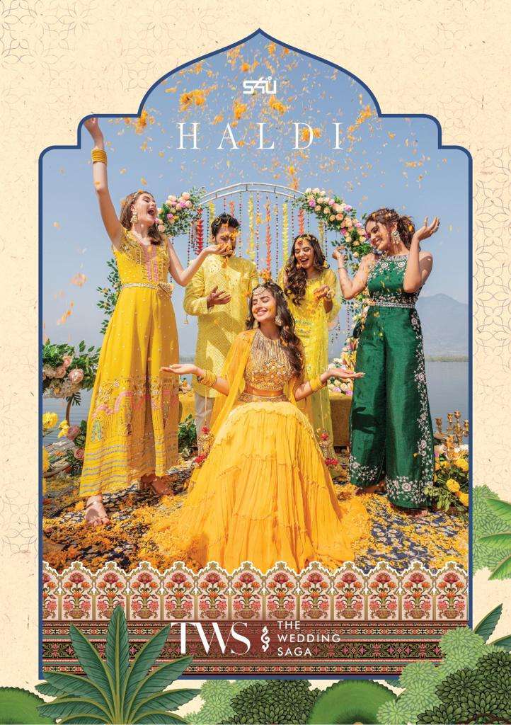 S4U PRESENT HALDI FOR THE WEDDING SAGA EXCLUSIVE READYMADE SUITS CATALOG WHOLESALER