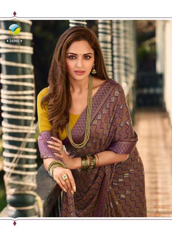 Vinay fashion presents Starwalk vol-71 viscose georgette printed sarees catalog wholesaler 