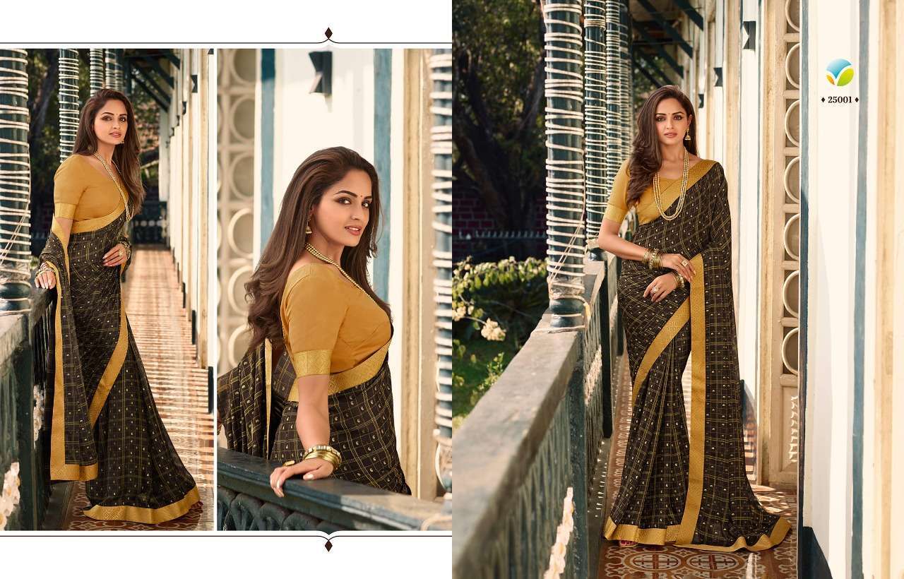 Vinay fashion presents Starwalk vol-71 viscose georgette printed sarees catalog wholesaler 