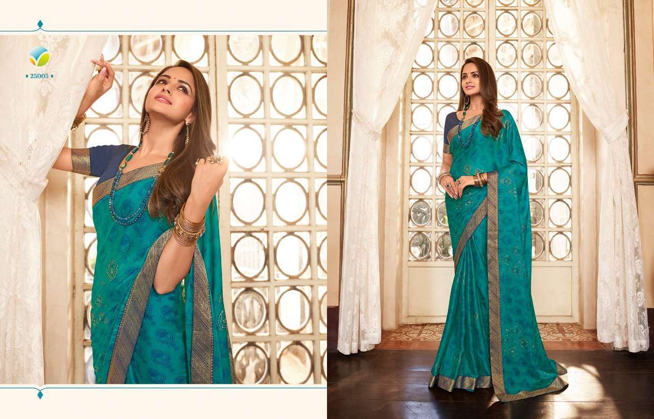 Vinay fashion presents Starwalk vol-71 viscose georgette printed sarees catalog wholesaler 