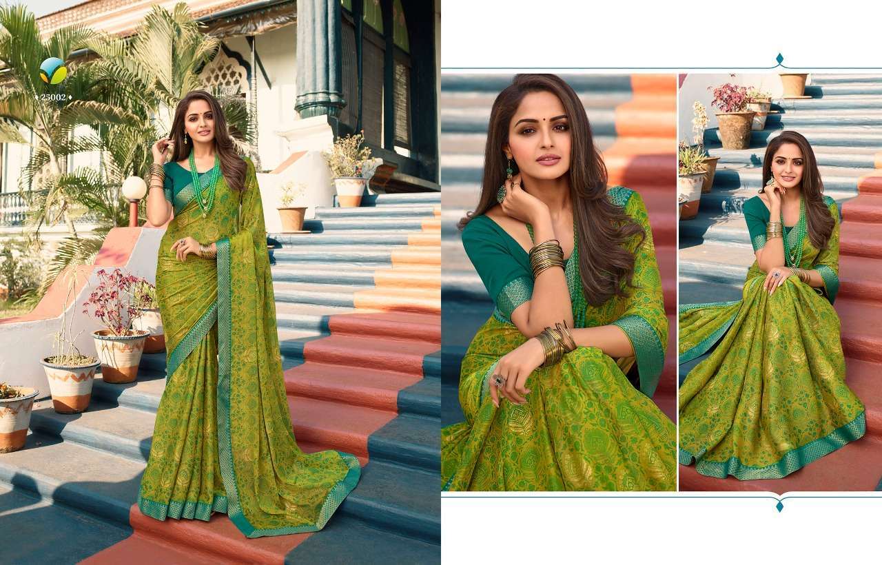 Vinay fashion presents Starwalk vol-71 viscose georgette printed sarees catalog wholesaler 