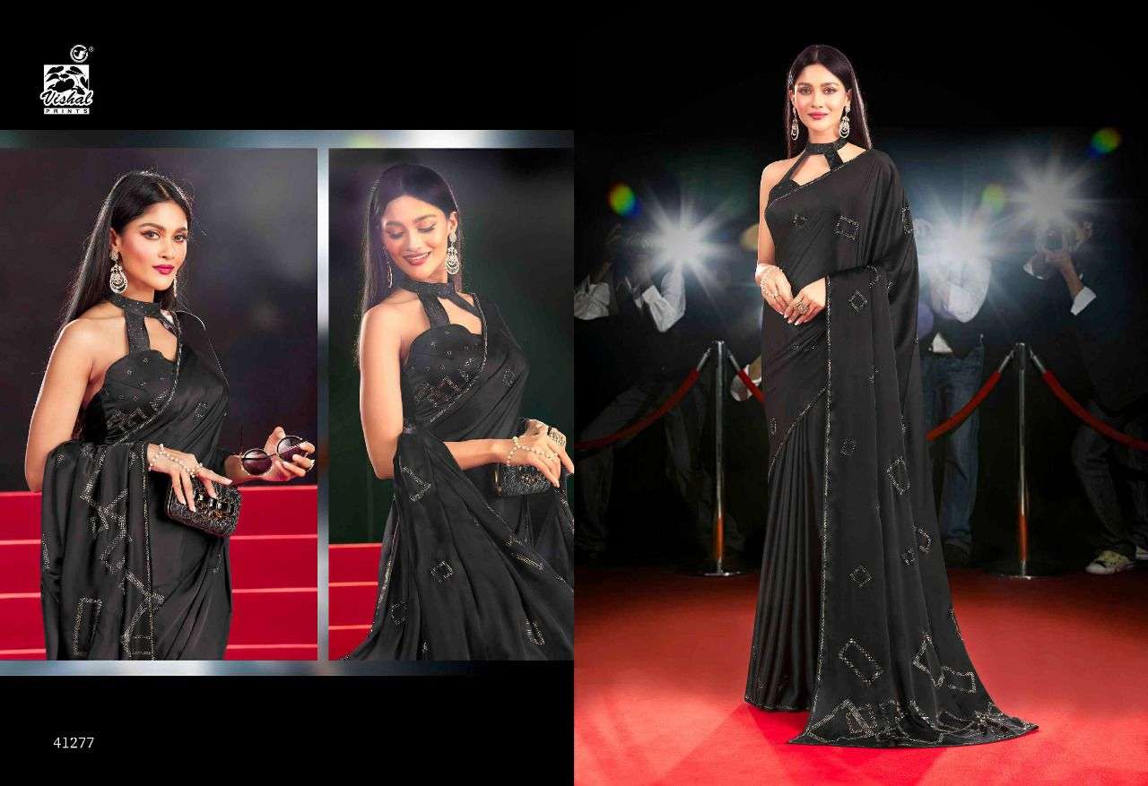 VISHAL FASHION PRESENTS DAMORE COLLECTION VOL-24 FANCY PARTY WEAR SAREES CATALOG WHOLESALER