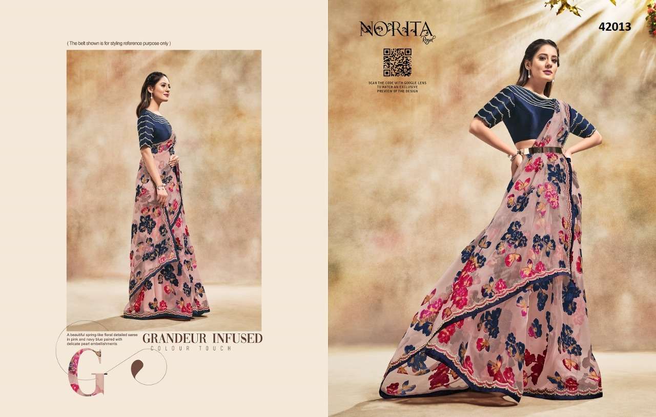 MAHOTSAV PRESENTS NORITA AMORIS 42003 TO 42020 SERIES DESIGNER FANCY SAREES CATALOG WHOLESALER 