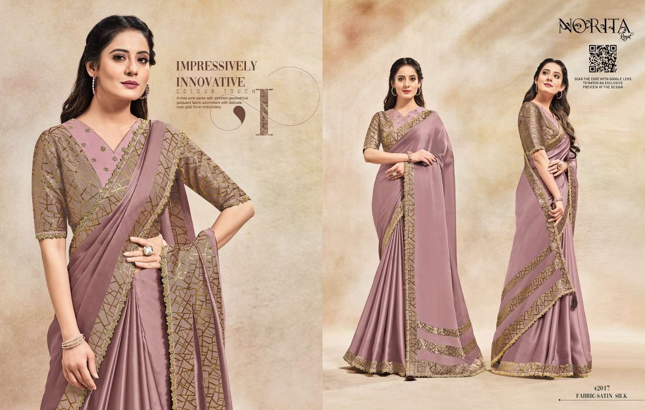 MAHOTSAV PRESENTS NORITA AMORIS 42003 TO 42020 SERIES DESIGNER FANCY SAREES CATALOG WHOLESALER 