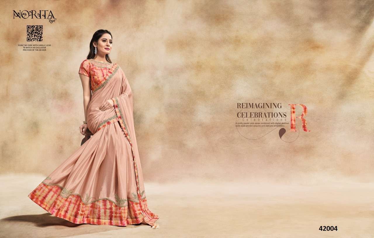 MAHOTSAV PRESENTS NORITA AMORIS 42003 TO 42020 SERIES DESIGNER FANCY SAREES CATALOG WHOLESALER 
