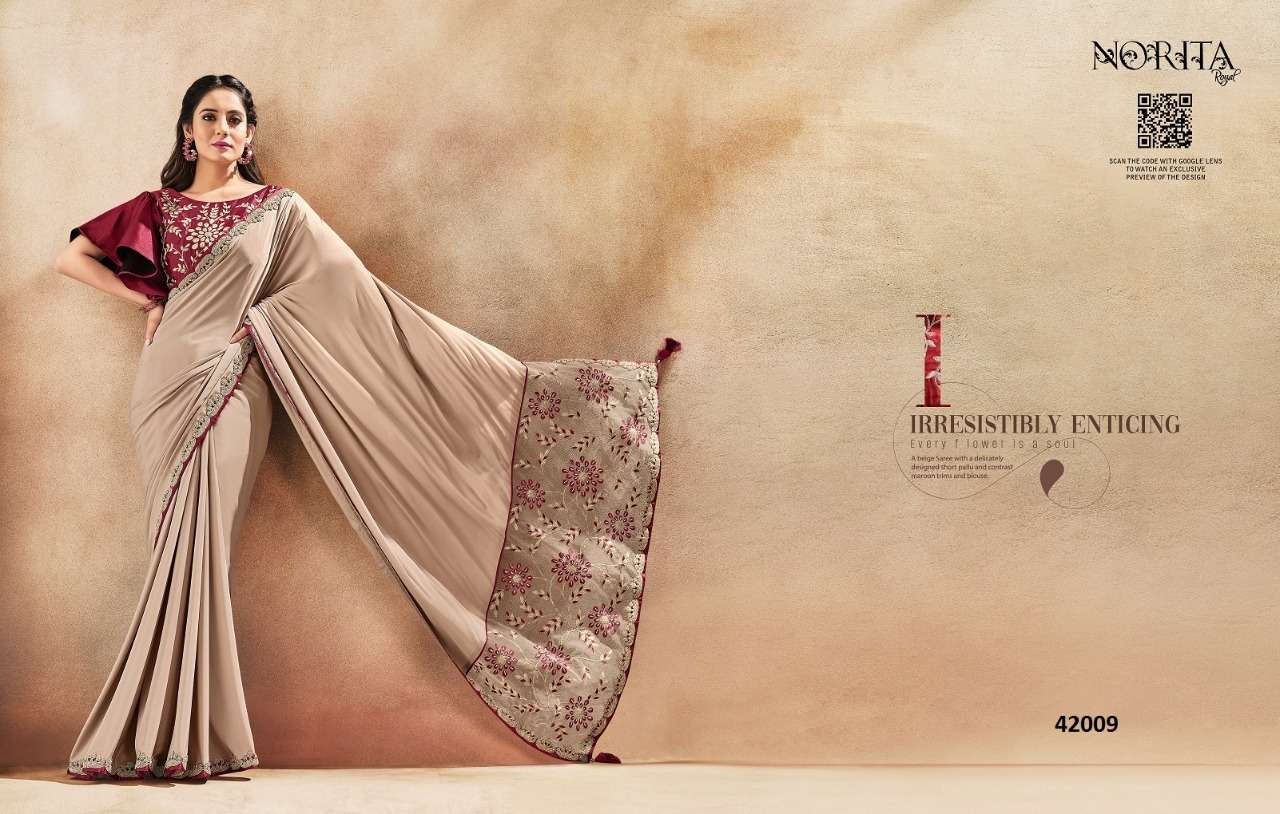 MAHOTSAV PRESENTS NORITA AMORIS 42003 TO 42020 SERIES DESIGNER FANCY SAREES CATALOG WHOLESALER 