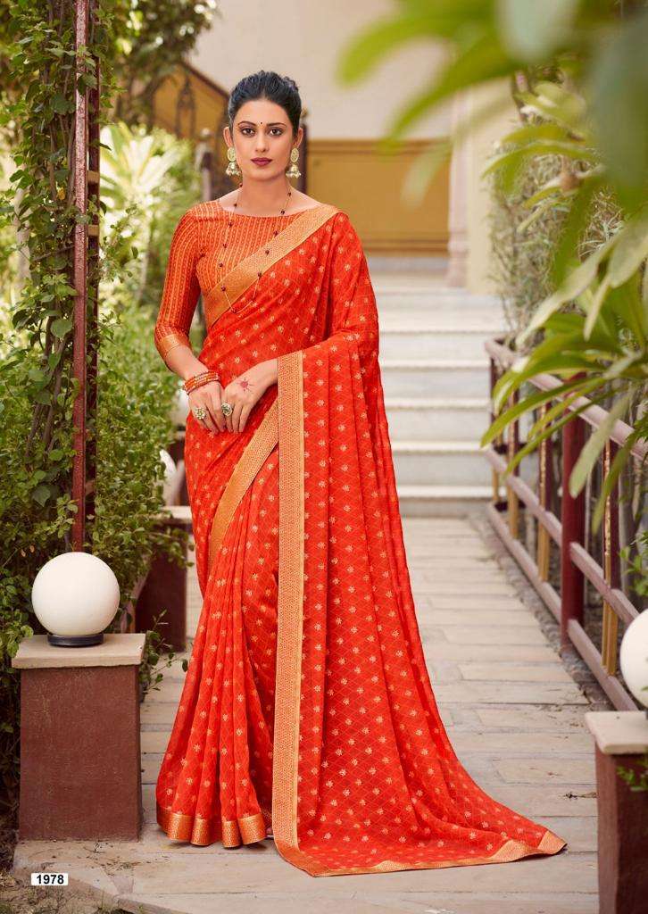 Kashvi creation presents Dhriti Georgette fancy sarees catalog wholesaler 