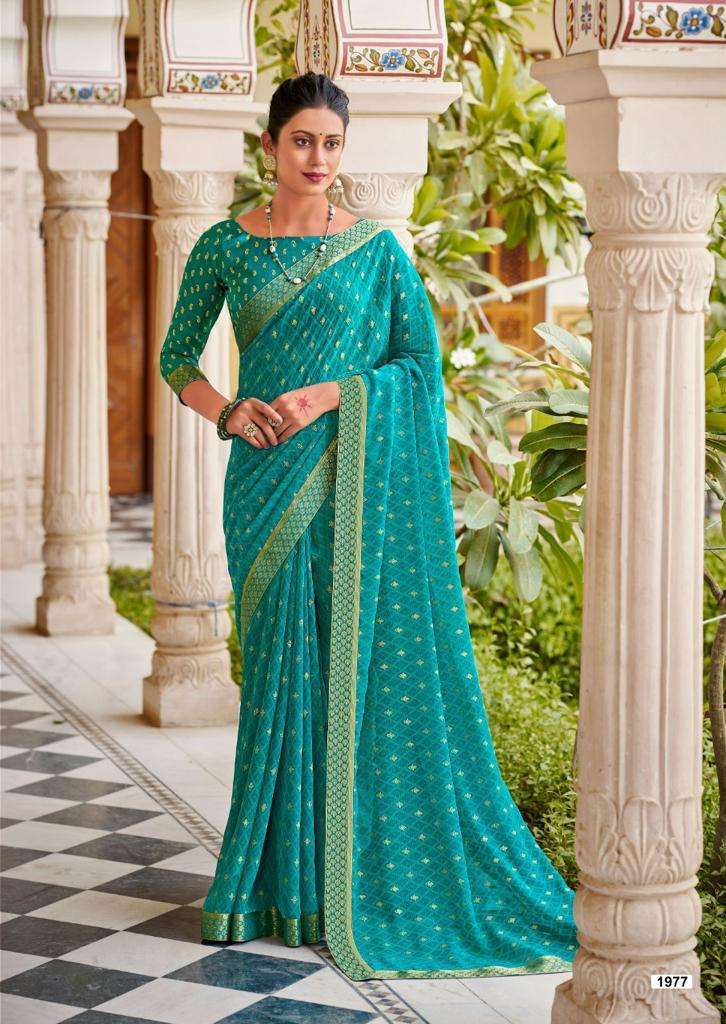 Kashvi creation presents Dhriti Georgette fancy sarees catalog wholesaler 