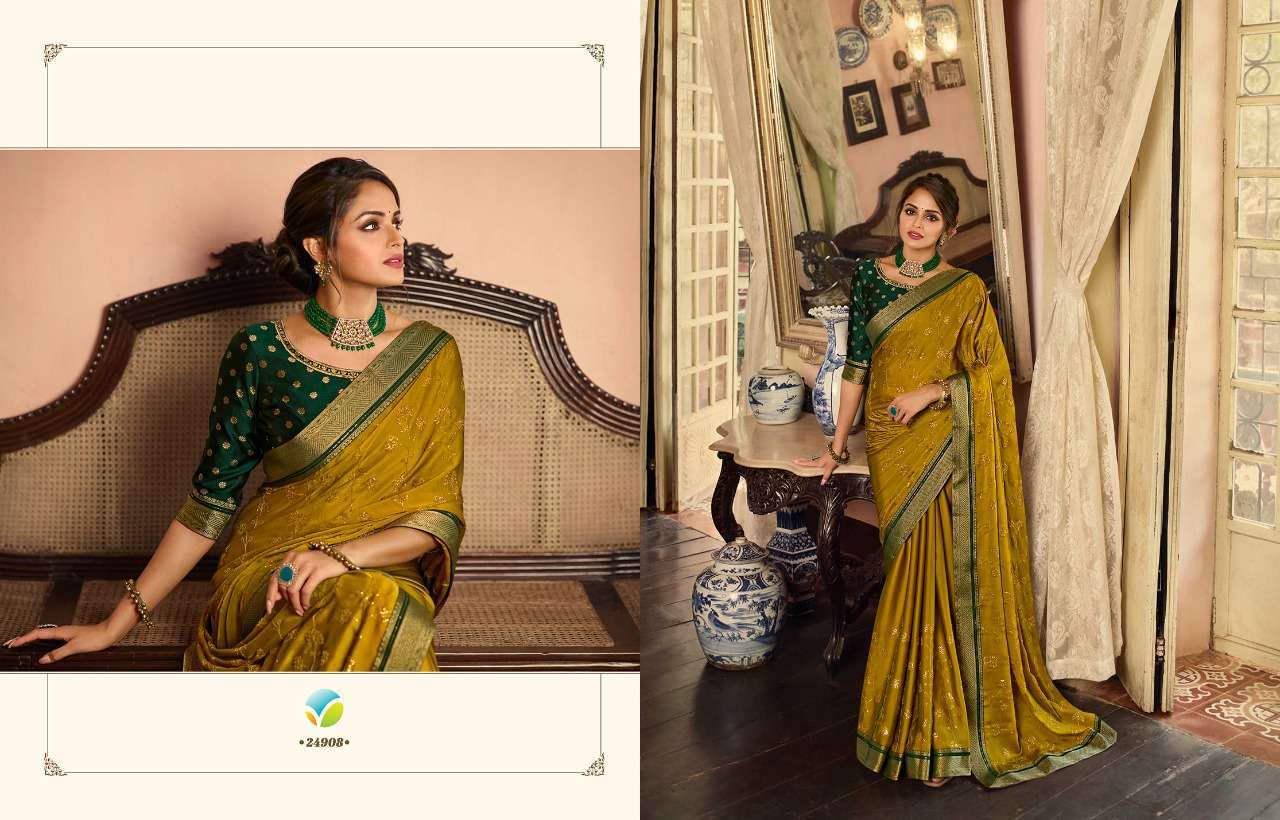 Vinay fashion presents Glowing georgette designer sarees catalog collection 