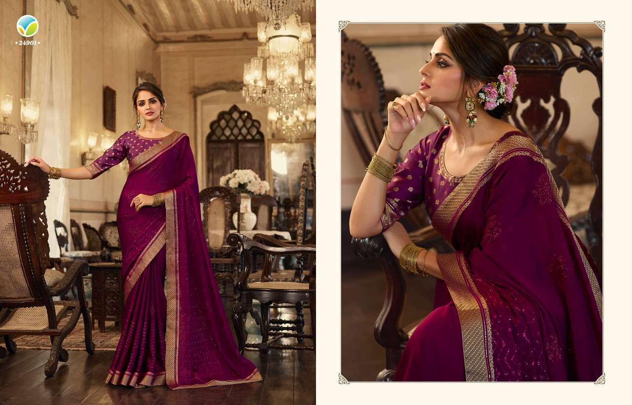 Vinay fashion presents Glowing georgette designer sarees catalog collection 