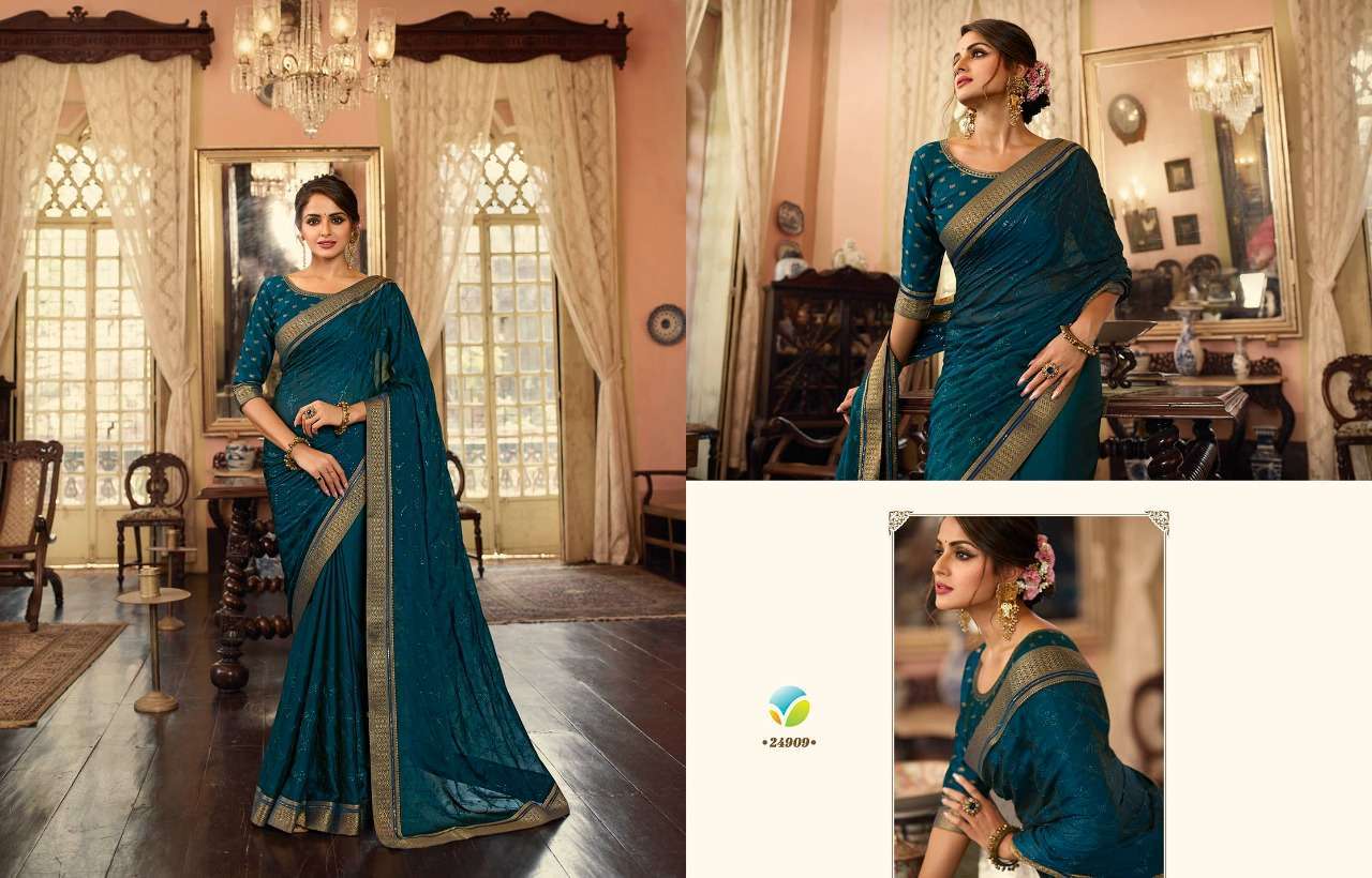 Vinay fashion presents Glowing georgette designer sarees catalog collection 