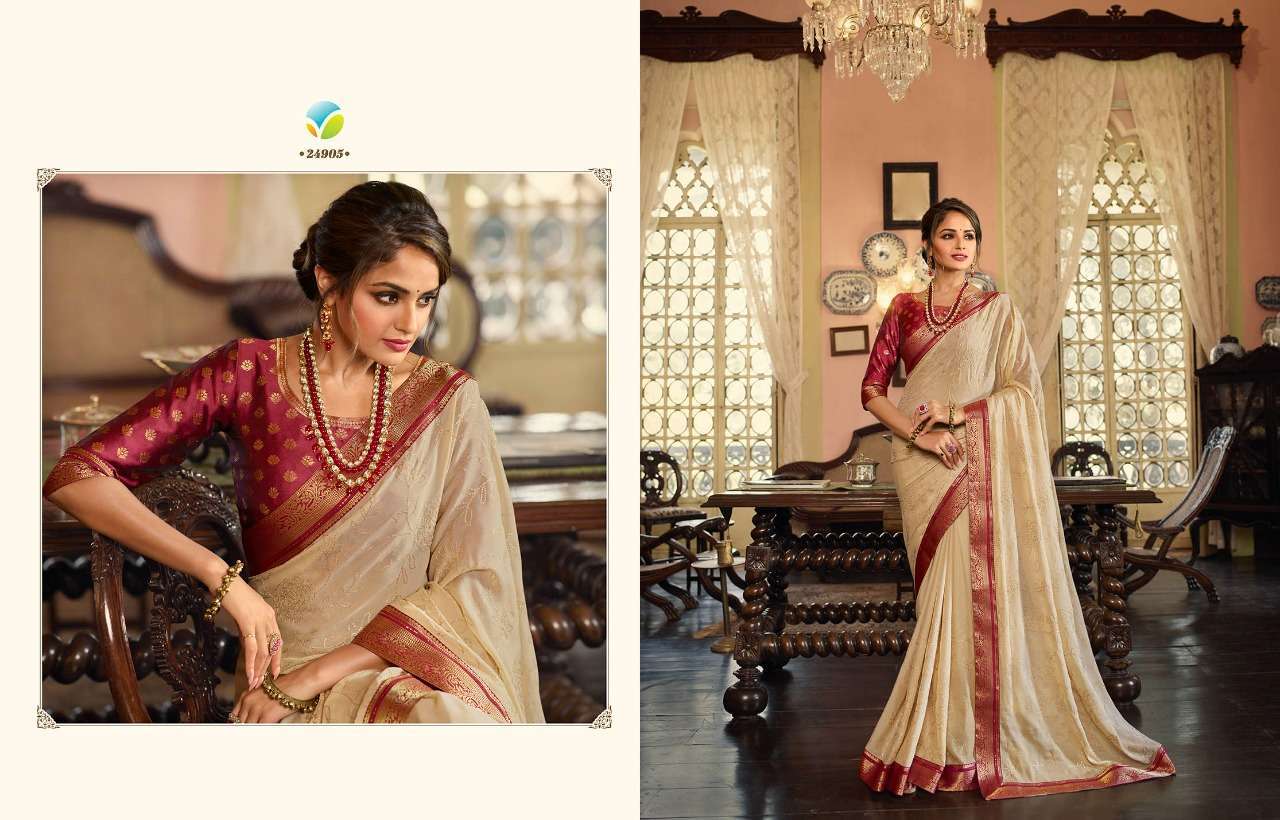 Vinay fashion presents Glowing georgette designer sarees catalog collection 