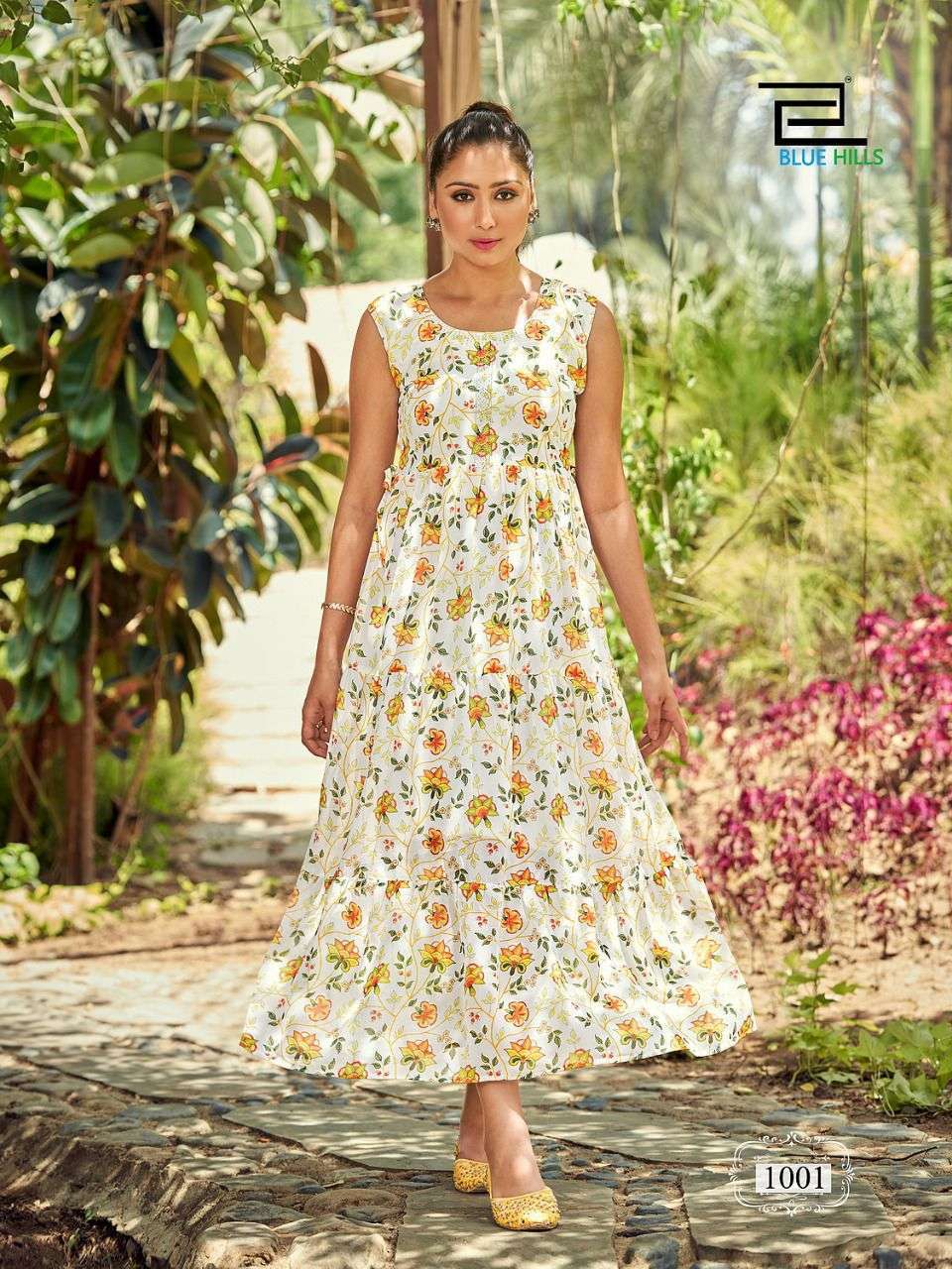 Blue hills presents Beach Way georgette exclusive designer kurtis catalog wholesaler 