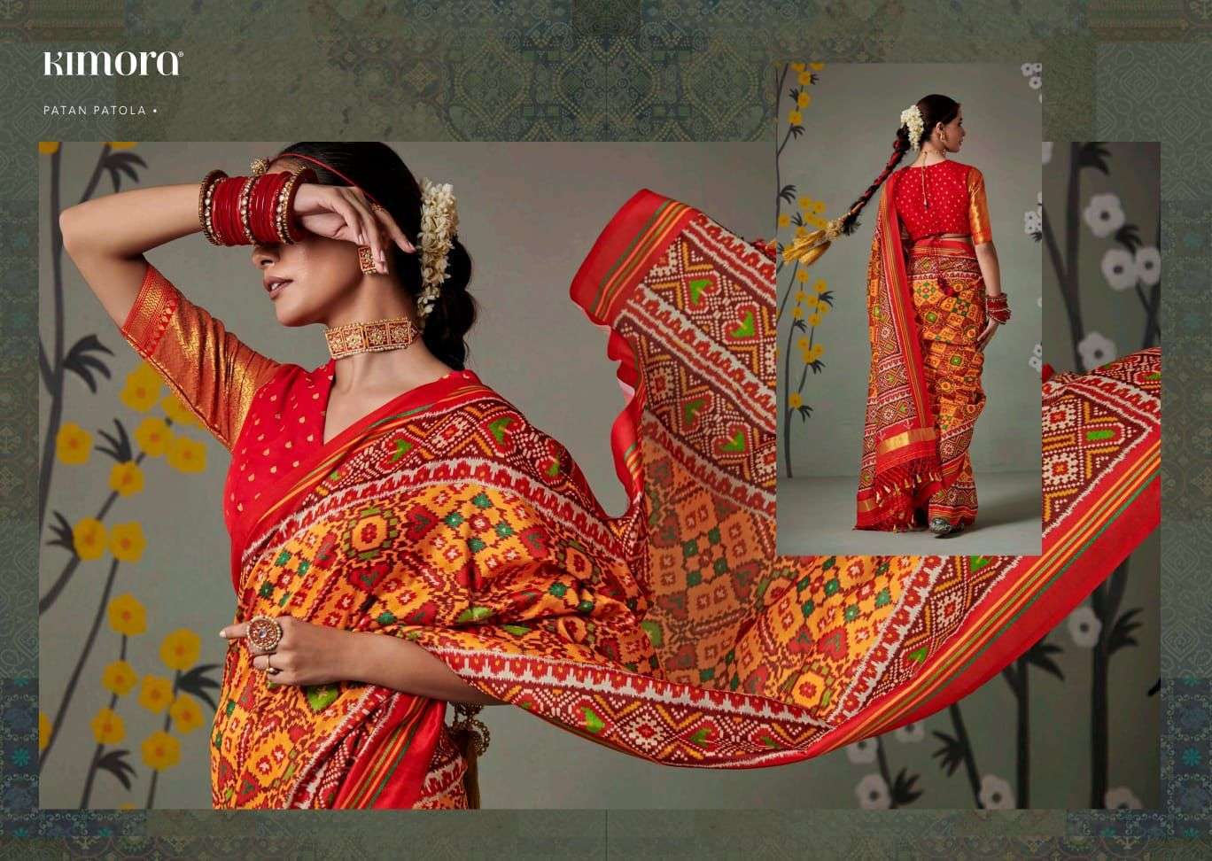 Kimora presents Patan Patola festival wear sarees catalog collection 
