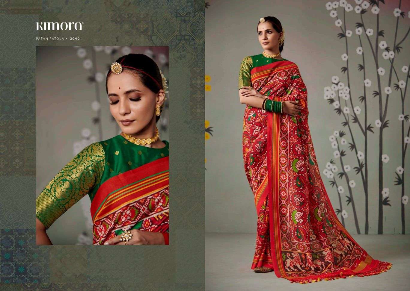 Kimora presents Patan Patola festival wear sarees catalog collection 