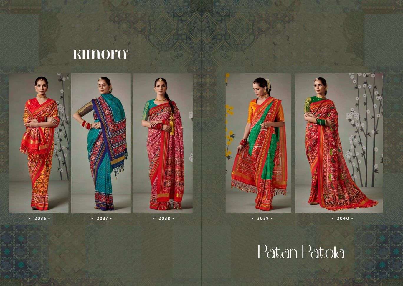 Kimora presents Patan Patola festival wear sarees catalog collection 