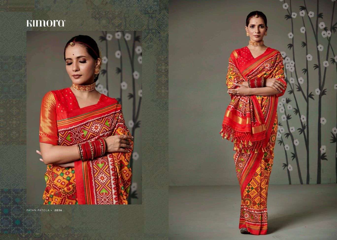Kimora presents Patan Patola festival wear sarees catalog collection 