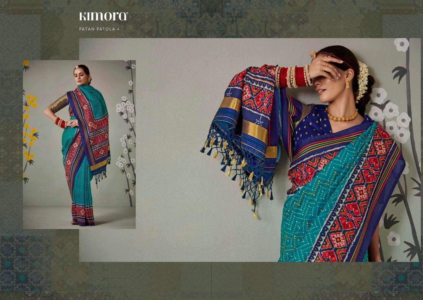 Kimora presents Patan Patola festival wear sarees catalog collection 