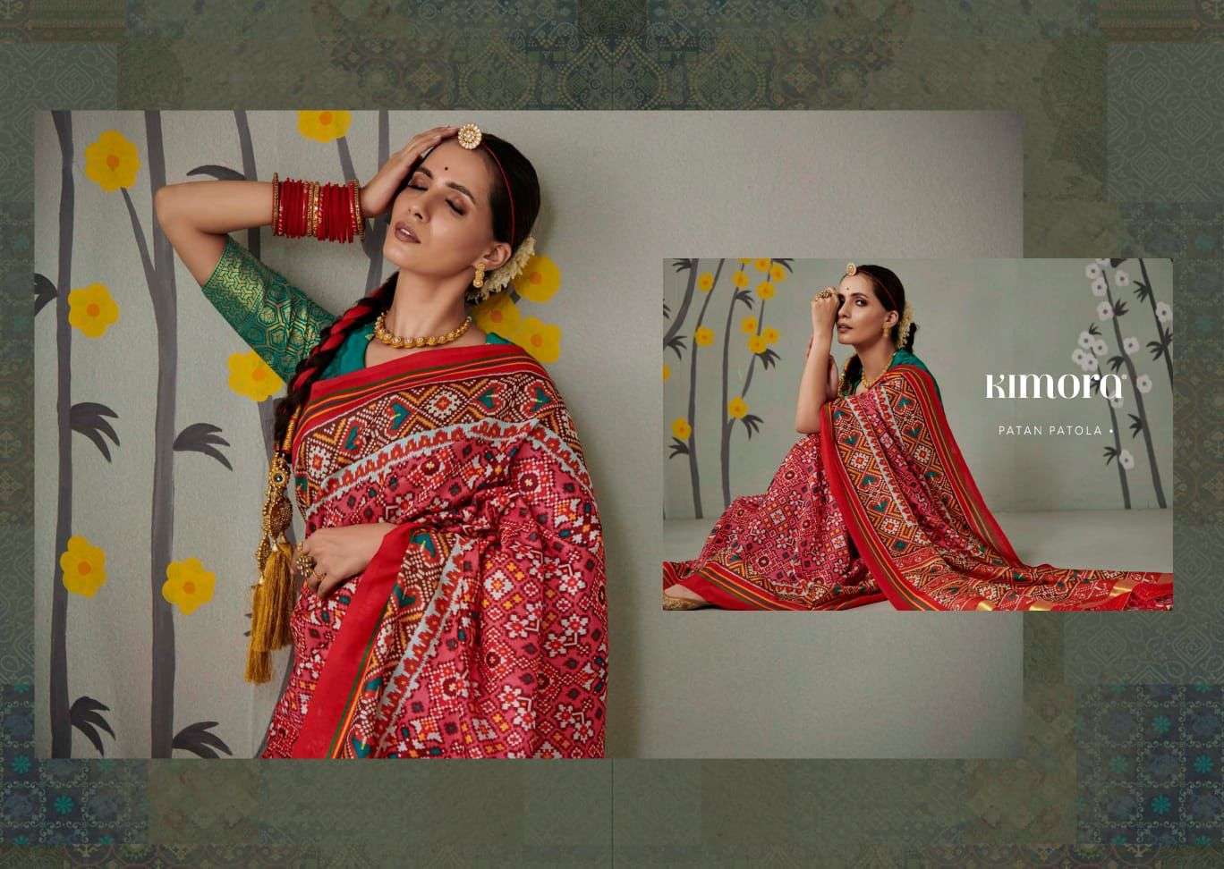 Kimora presents Patan Patola festival wear sarees catalog collection 