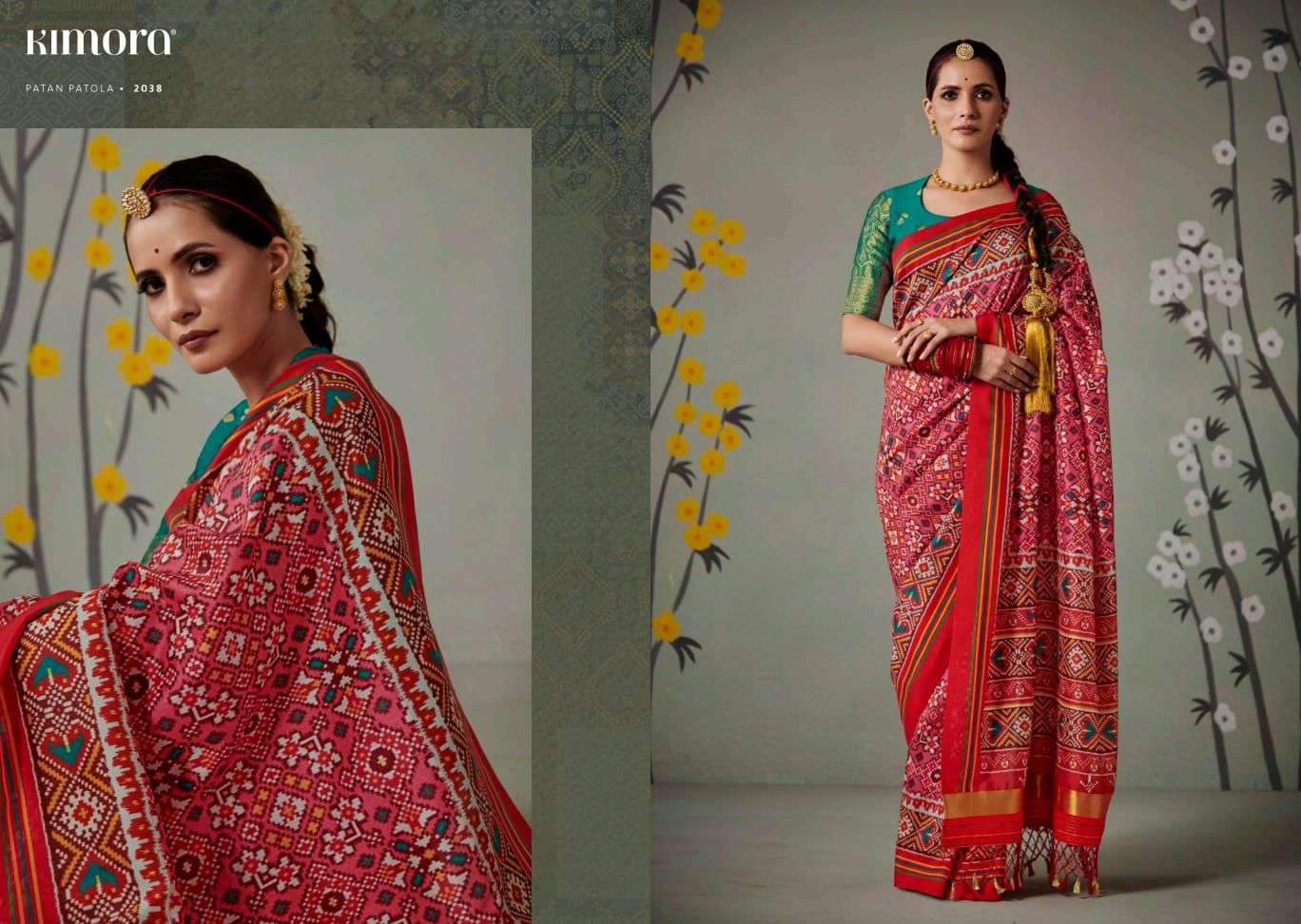 Kimora presents Patan Patola festival wear sarees catalog collection 