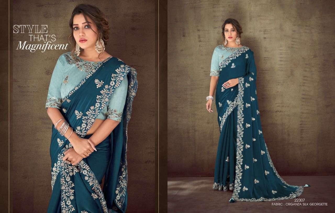 Mahotsav Moh Manthan 22300 Series Designer Festive Wear Collection Sarees catalog Exporter