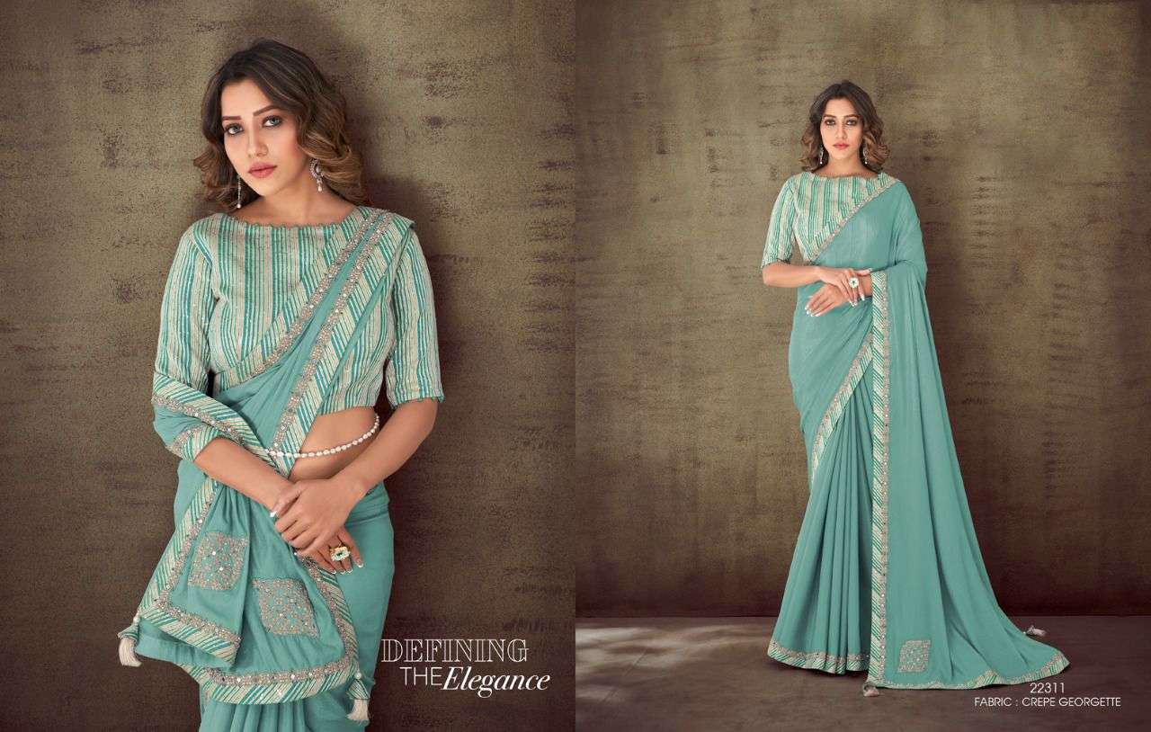 Mahotsav Moh Manthan 22300 Series Designer Festive Wear Collection Sarees catalog Exporter