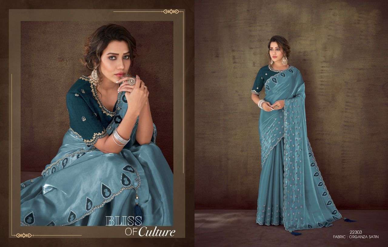 Mahotsav Moh Manthan 22300 Series Designer Festive Wear Collection Sarees catalog Exporter