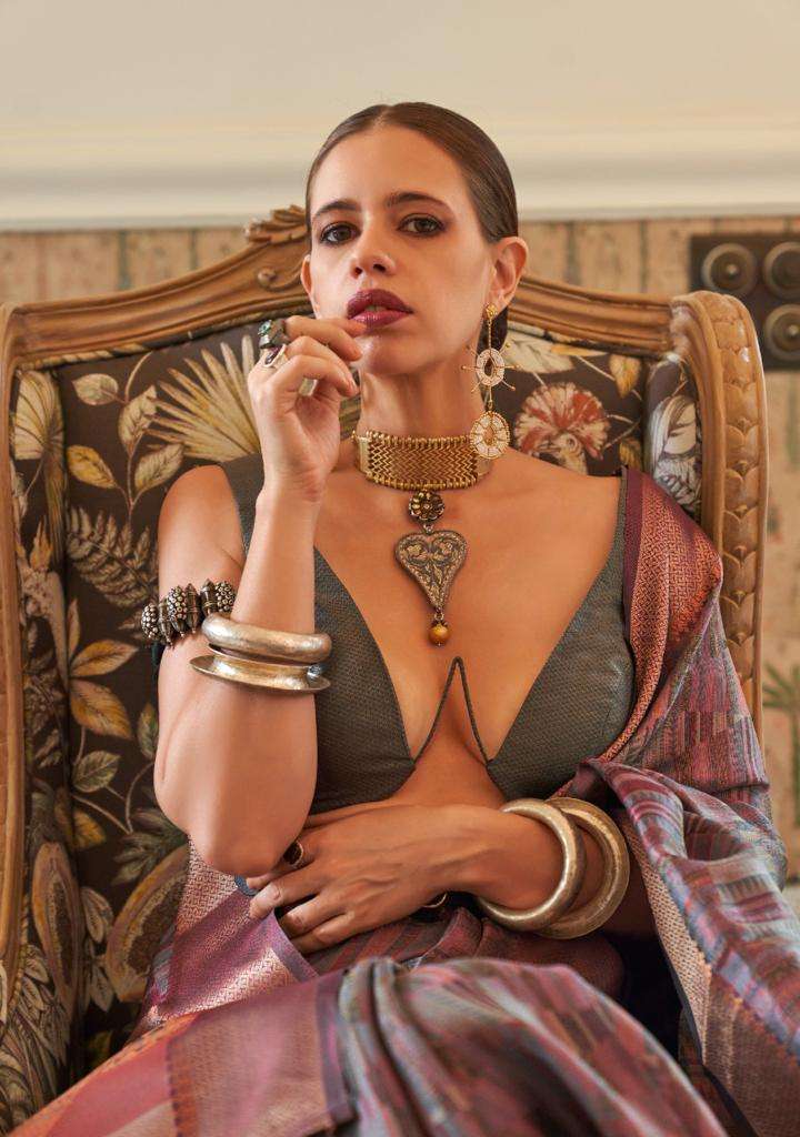 RAJTEX PRESENTS KALKI KOECHLIN - ORGANZA HANDLOOM ORGANZA SILK SAREES CATALOG WHOLESALER 