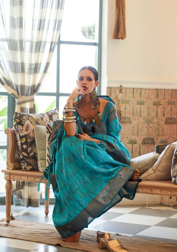 RAJTEX PRESENTS KALKI KOECHLIN - ORGANZA HANDLOOM ORGANZA SILK SAREES CATALOG WHOLESALER 
