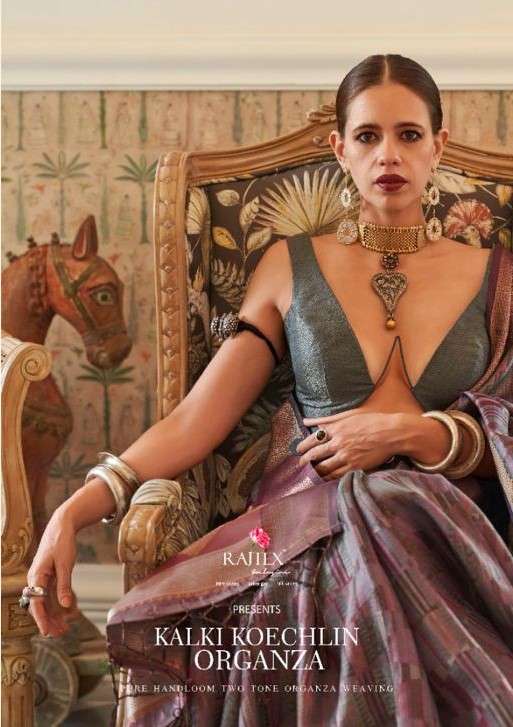 RAJTEX PRESENTS KALKI KOECHLIN - ORGANZA HANDLOOM ORGANZA SILK SAREES CATALOG WHOLESALER 