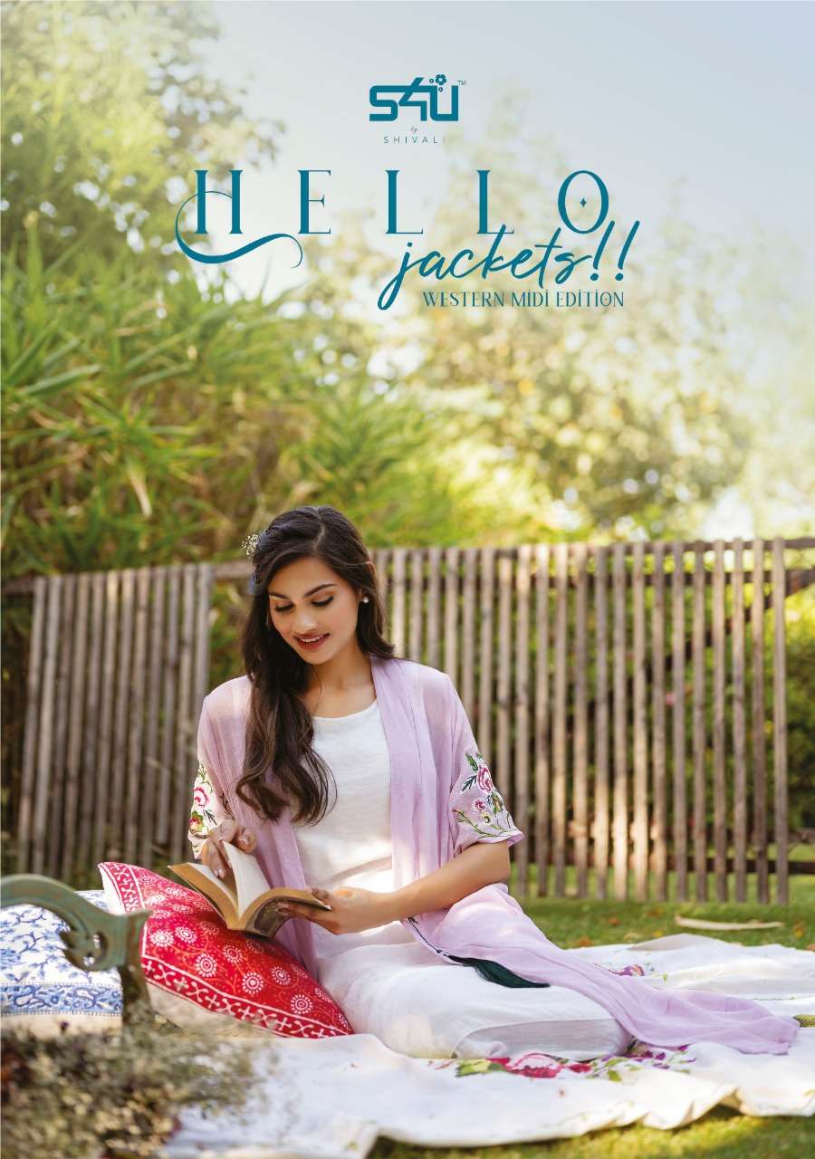 S4U PRESENTS HELLO JACKET WESTERN EDITION IMPORTED CRUSHED GEORGETTE GORGEOUS LOOK KURTI CATALOG