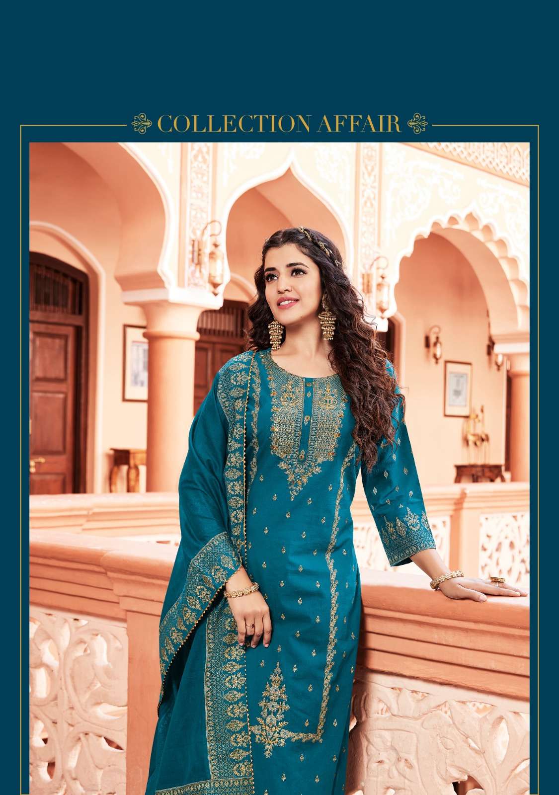 ladies flavour presents satrangi cotton premium wedding prints kurtis with plazzo and dupatta collection 2 2023 02 08 12 23 35