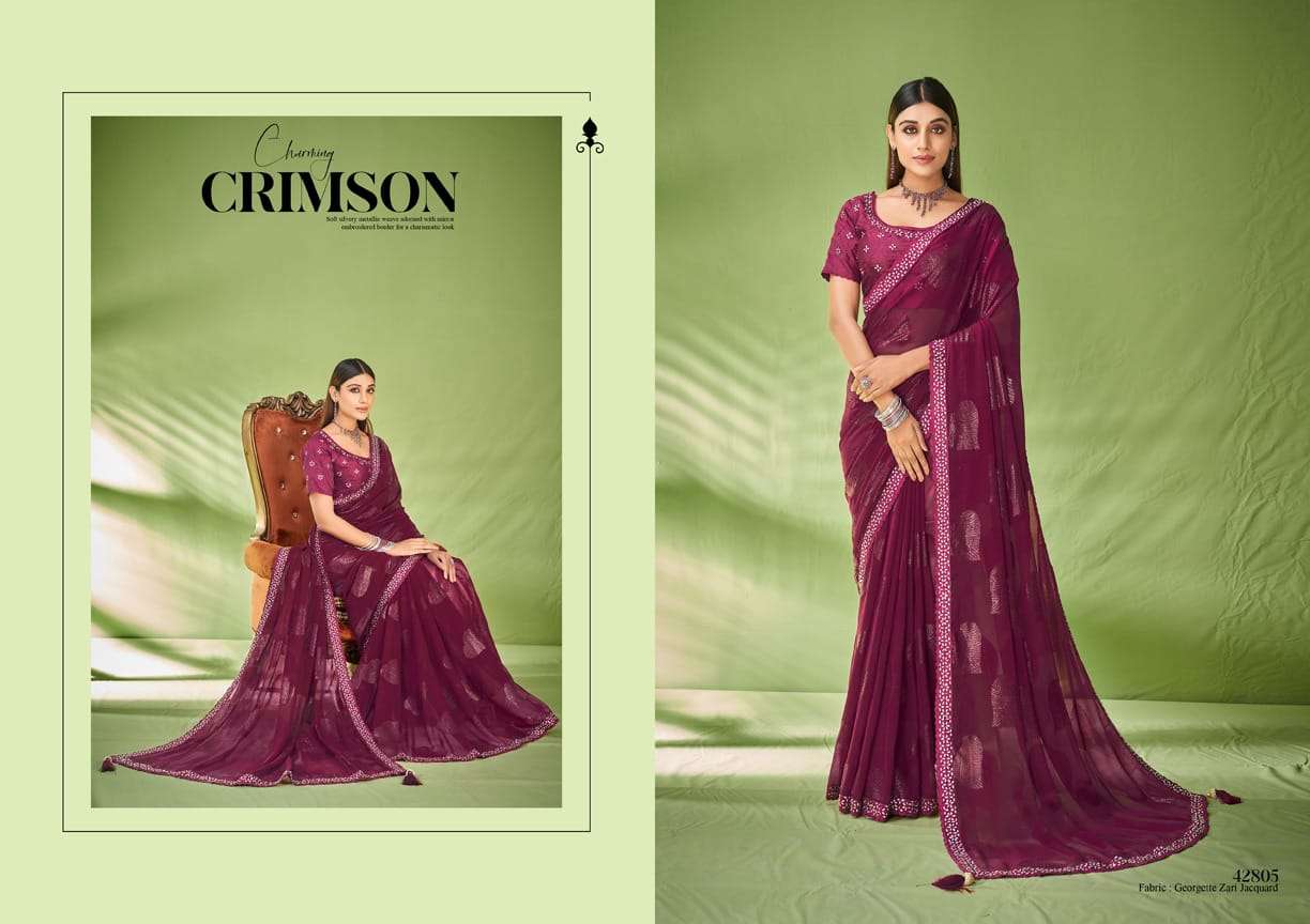 Mahotsav presents Norita 42800 ishya georgette designer sarees catalog wholesaler 