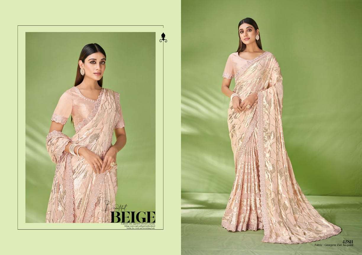Mahotsav presents Norita 42800 ishya georgette designer sarees catalog wholesaler 