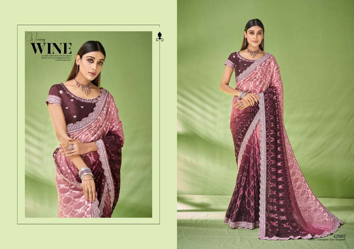 Mahotsav presents Norita 42800 ishya georgette designer sarees catalog wholesaler 