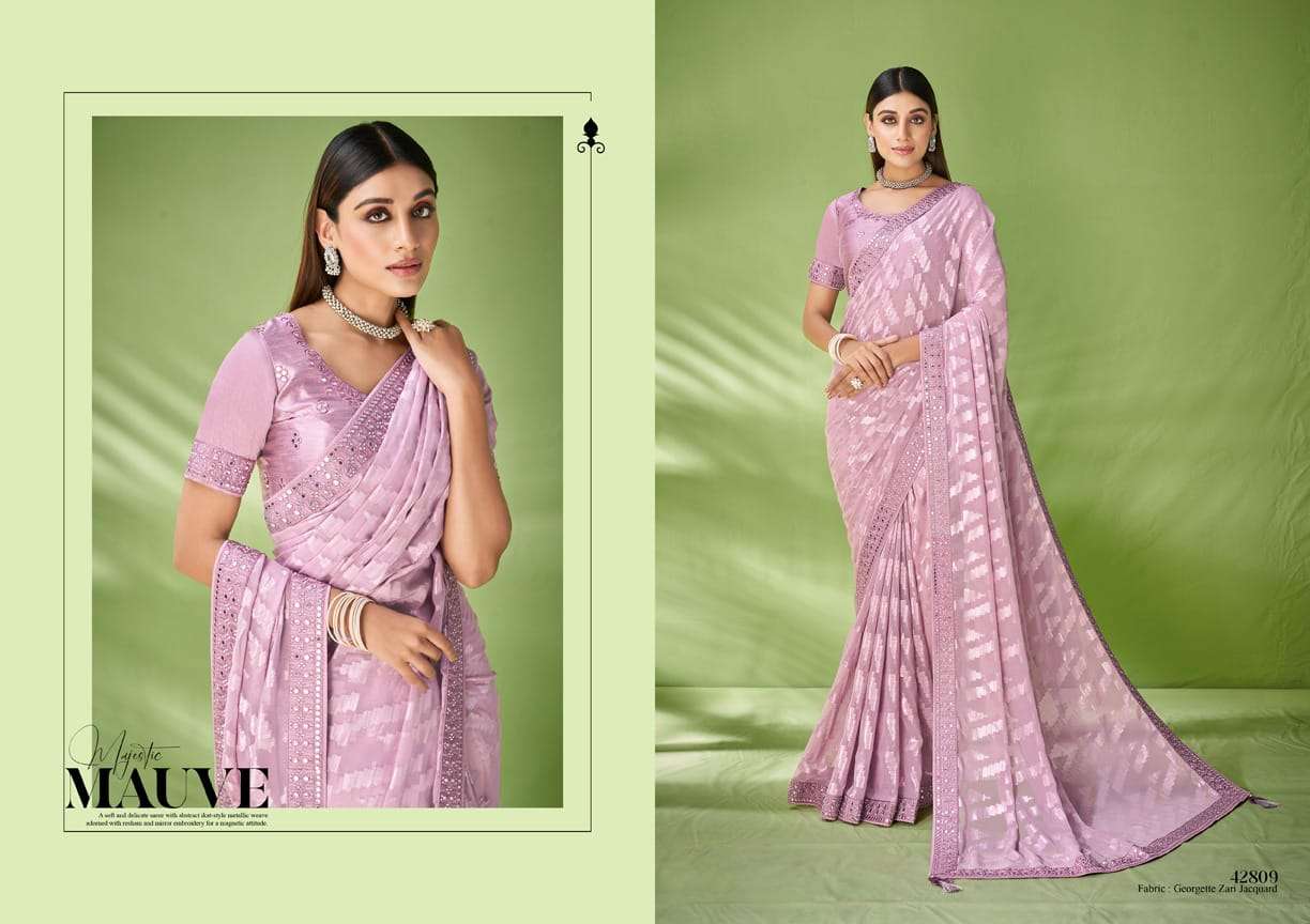 Mahotsav presents Norita 42800 ishya georgette designer sarees catalog wholesaler 