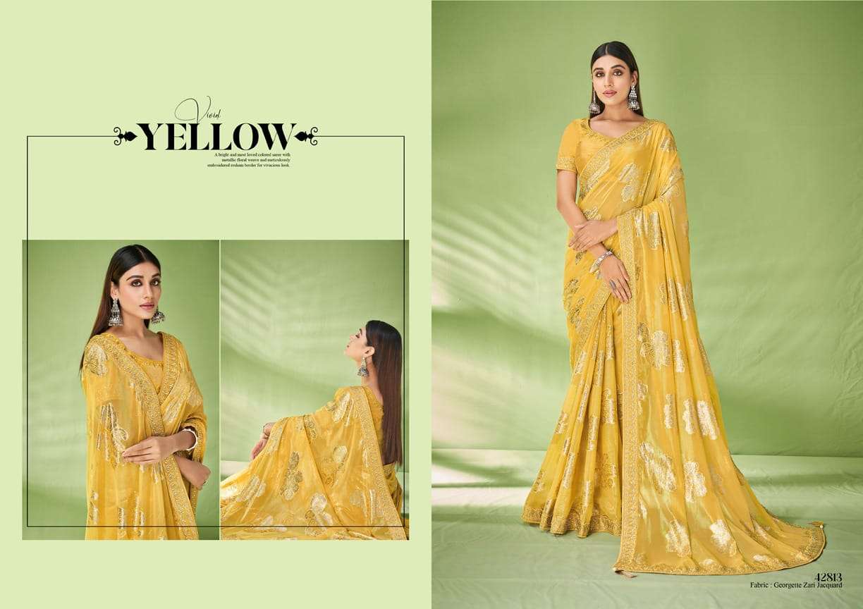 Mahotsav presents Norita 42800 ishya georgette designer sarees catalog wholesaler 