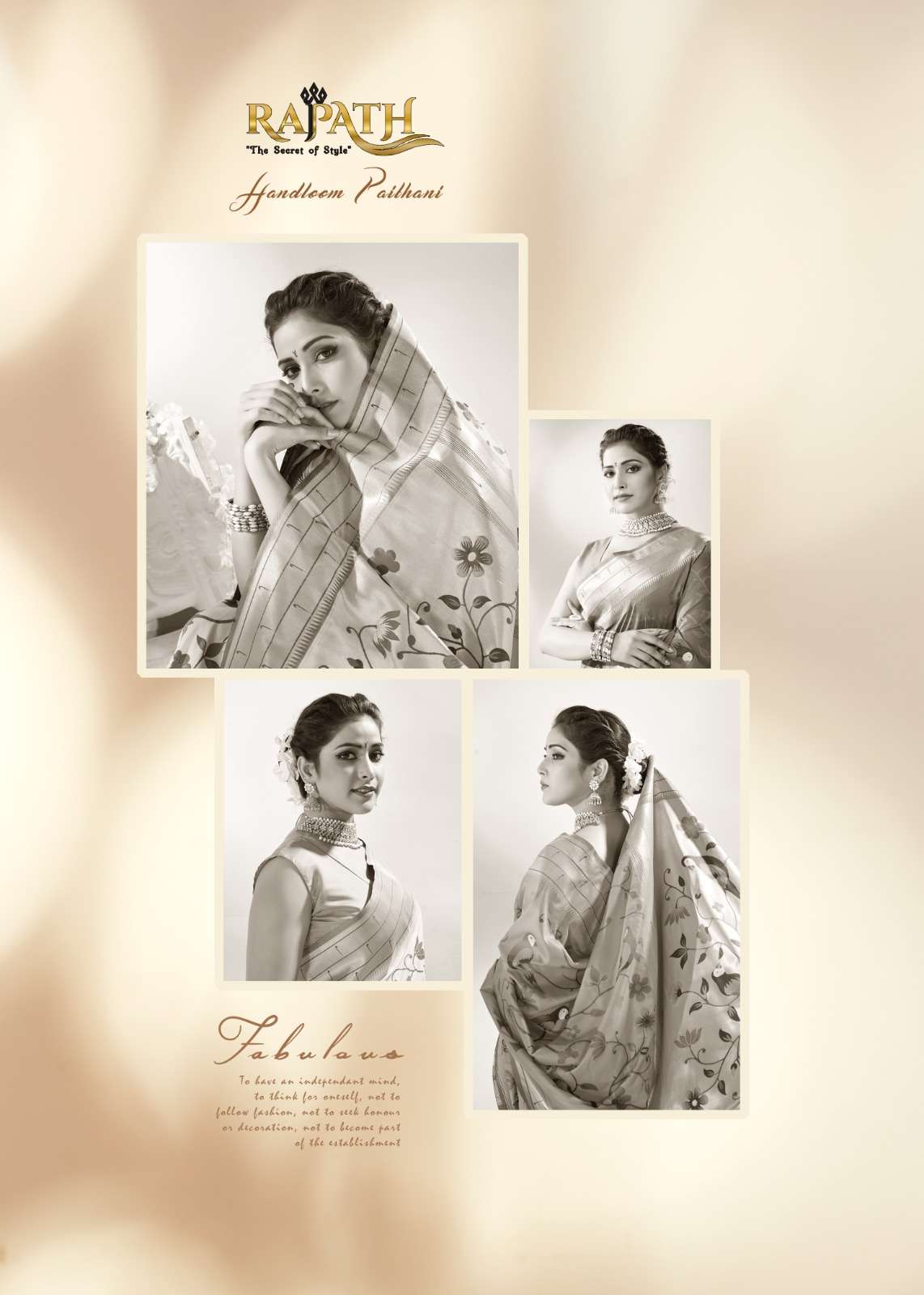 RAJPATH PRESENTS TANISHQ PAITHANI SILK DESIGNER PURE PAITHANI SILK WITH MINAKARI WEAVING  SILK SAREES CATALOG WHOLESALER AND EXPORTER IN SURAT