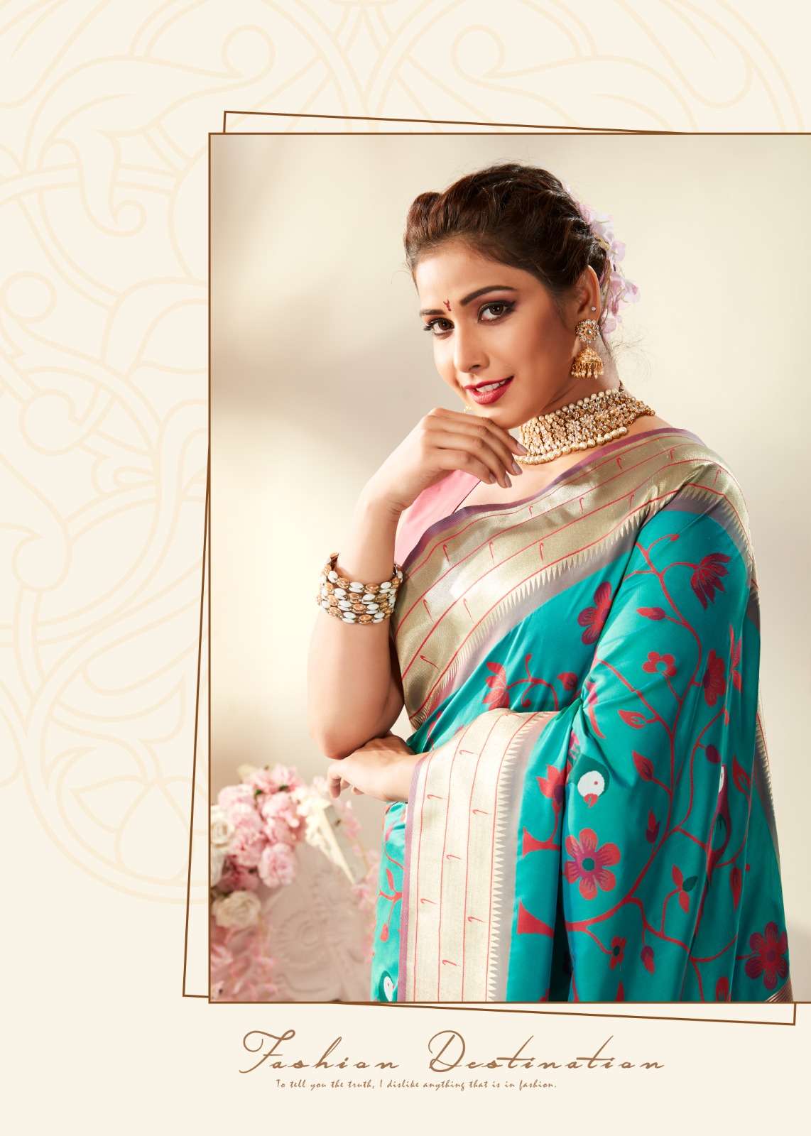 RAJPATH PRESENTS TANISHQ PAITHANI SILK DESIGNER PURE PAITHANI SILK