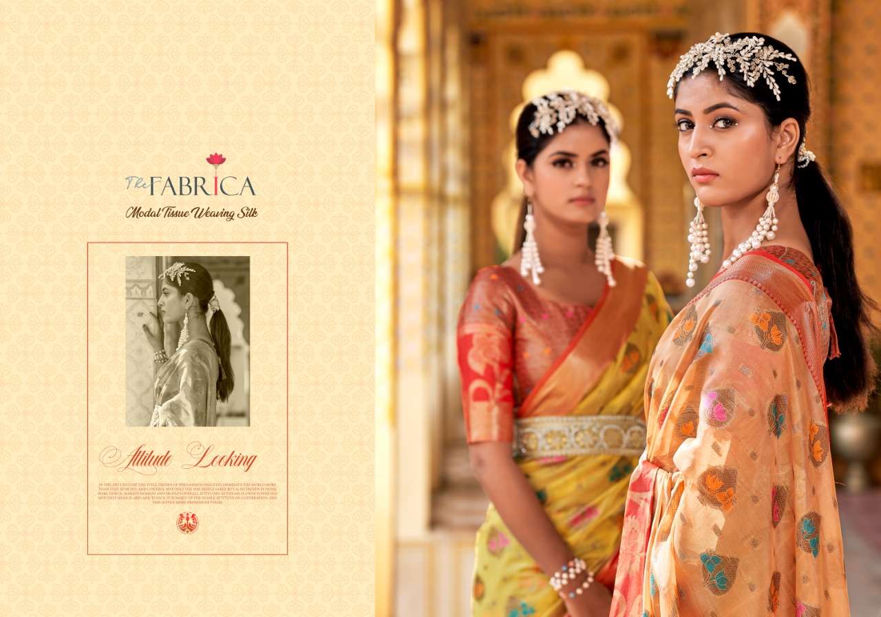 THE FABRICA PRESENTS SANSKRITI ORGANZA SILK DIGITAL PRINTED SUMMER WEAR SAREES CATALOG WHOLESALER AND EXPOTERSR