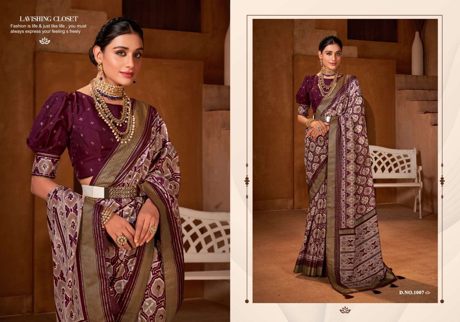 SHUBH SHREE CREATION PRESENTS NAYANTHARA VELVET FOIL TOUCH EXCLUSIVE DESIGNER SAREES CATALOG WHOLESAALER AND EXPORTER IN SURAT 