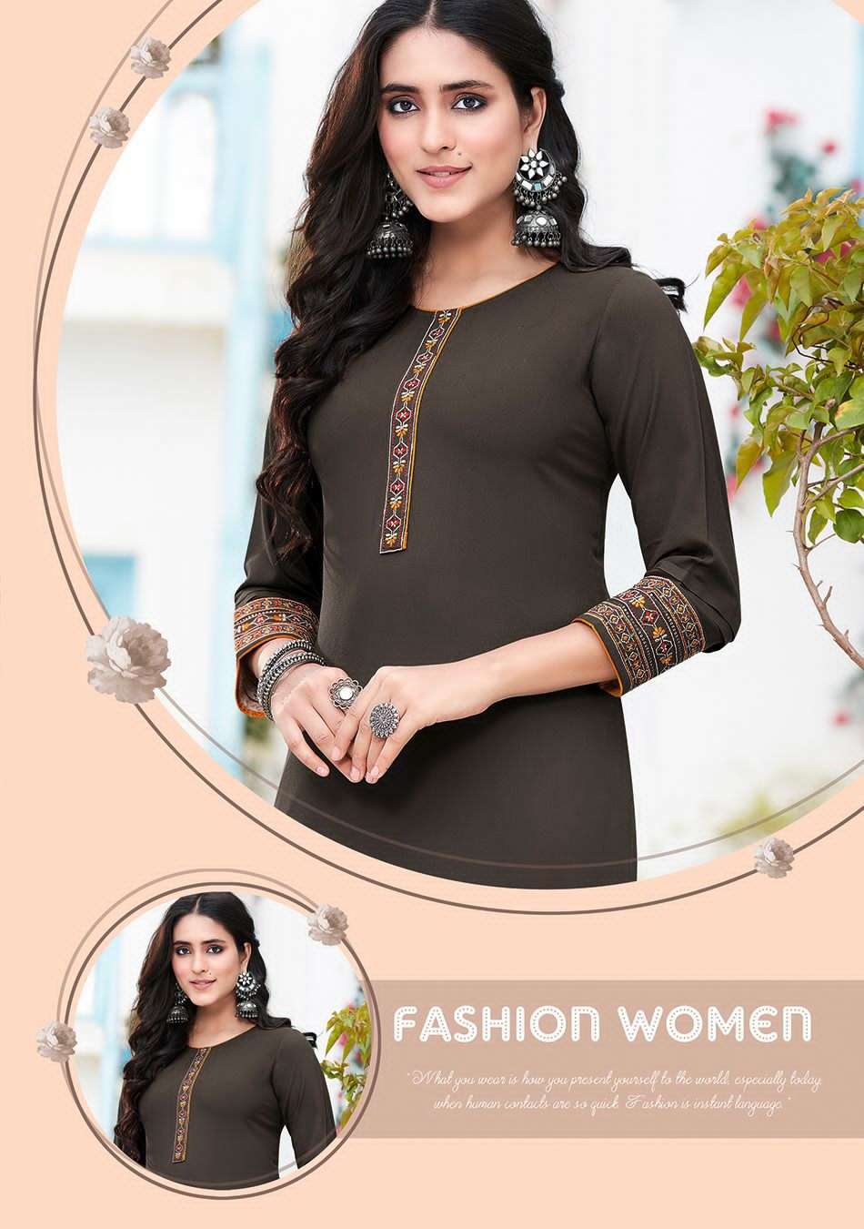 LADIES FLAVOUR PRESENTS SERENA VOL-9 DESIGNER DAILY WEAR KURTIS CATALOG WHOLESALER AND EXPORTER IN SURAT 