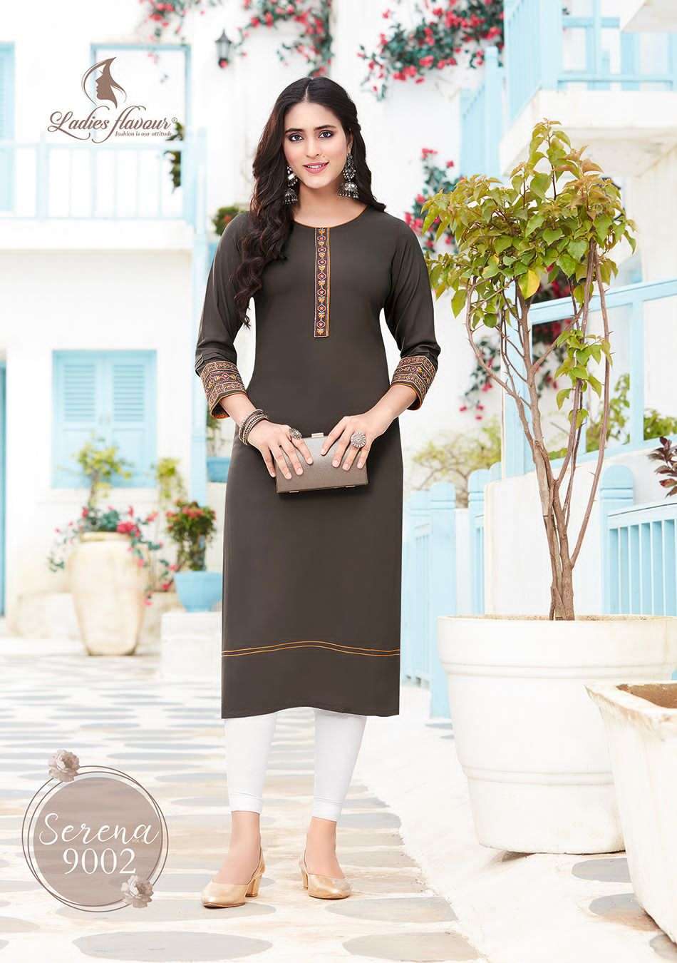 LADIES FLAVOUR PRESENTS SERENA VOL-9 DESIGNER DAILY WEAR KURTIS CATALOG WHOLESALER AND EXPORTER IN SURAT 