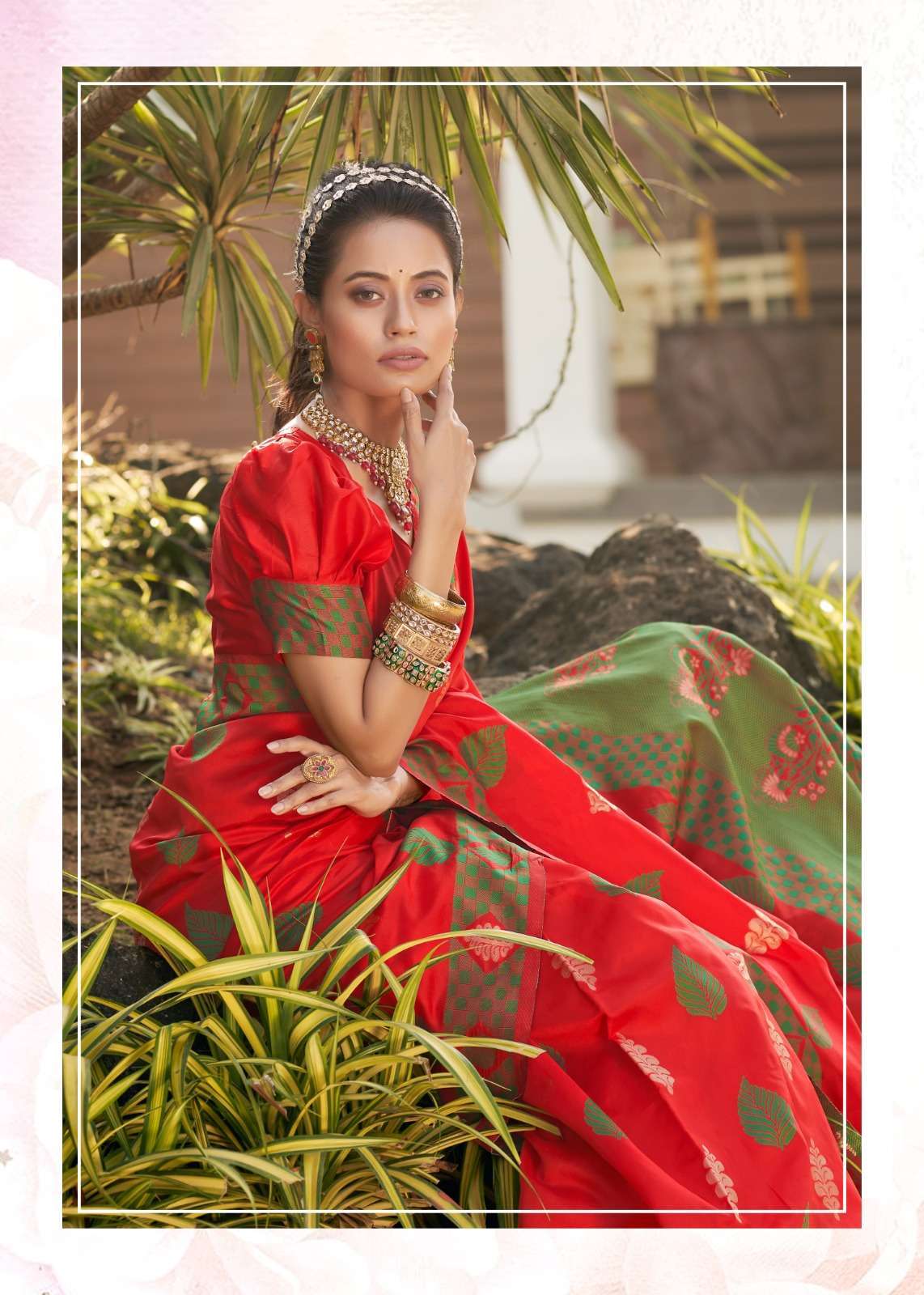 The fabrica presents Saga soft silk jacquard zari work sarees catalog wholesaler and exporters 