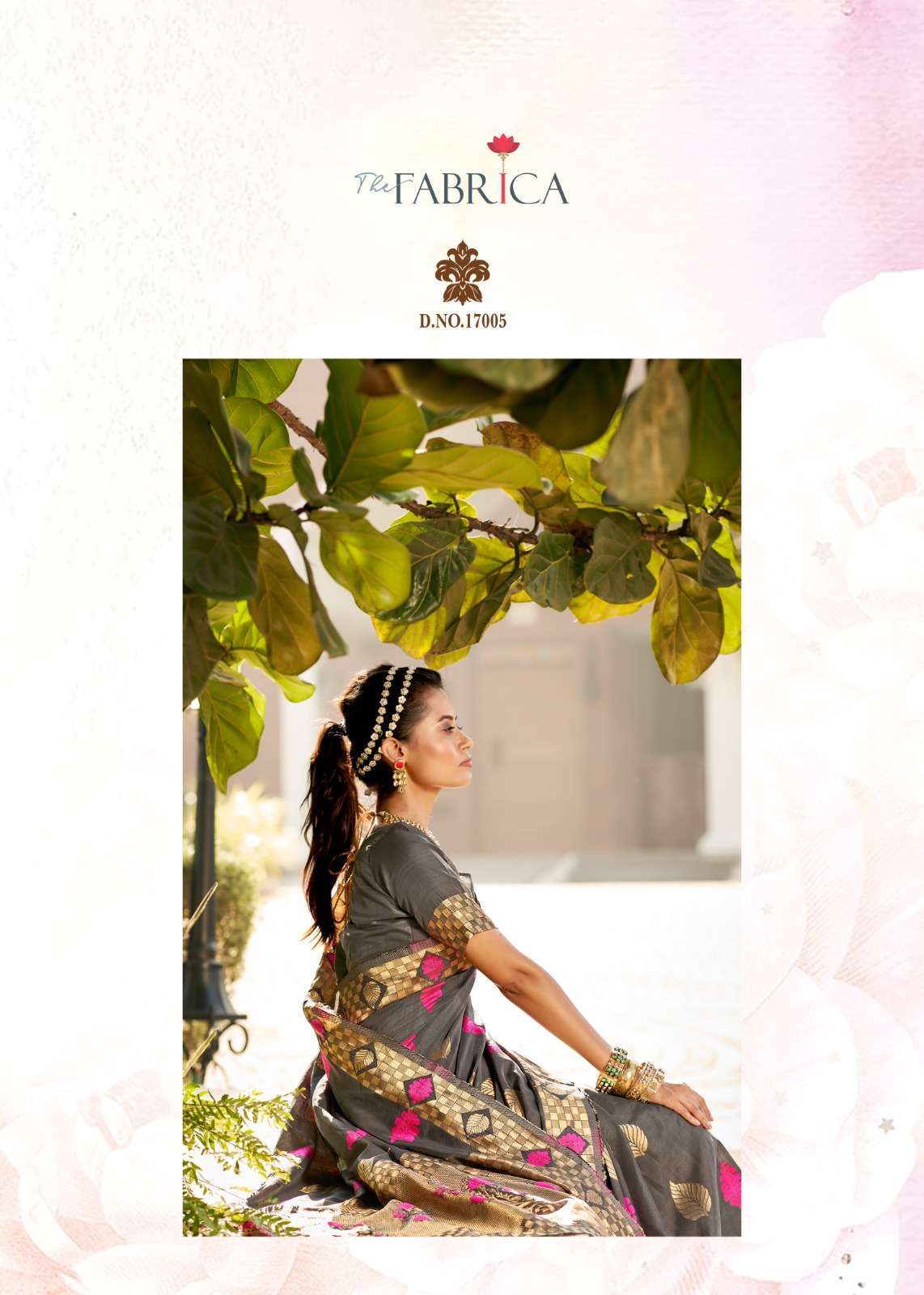 The fabrica presents Saga soft silk jacquard zari work sarees catalog wholesaler and exporters 
